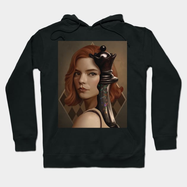 The Queen’s Gambit FanArt Hoodie by ElenaM